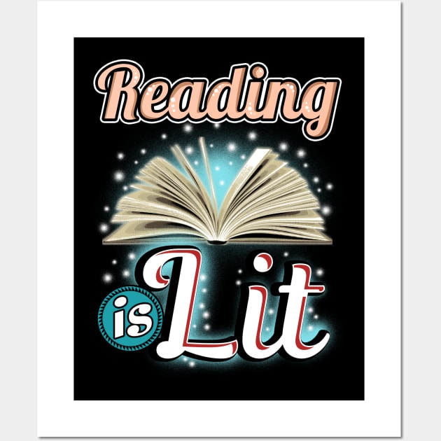 Reading is lit Wall Art by captainmood